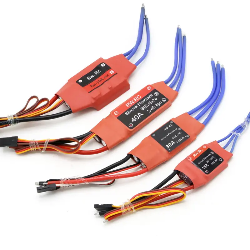 4Pcs/Lot Simonk 10A/12A/15A /20A /30A/40A /50A/70A/80A Firmware Electronic Speed Controller Esc For Rc Multicopter Helicopter 3