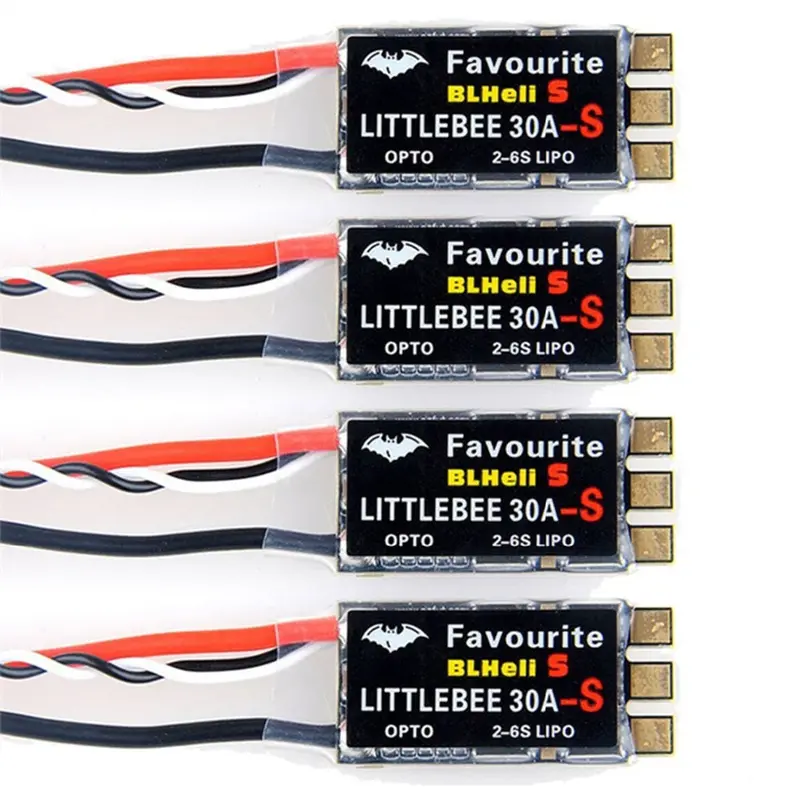 4Pcs Original Fvt Littlebee Bllheli-S Spring 30A Esc 2-6S Supports Mulitshot Dshot Oneshot42 Oneshot125 Multicopter 1