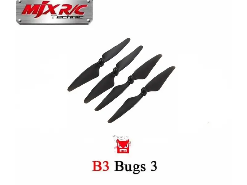 4Pcs Propellers Blades For Mjx B3 Rc Quadcopter Drone ( Mjx Bugs 3 ) Spare Parts Accessories Remove Control Toys Part Supplies 1