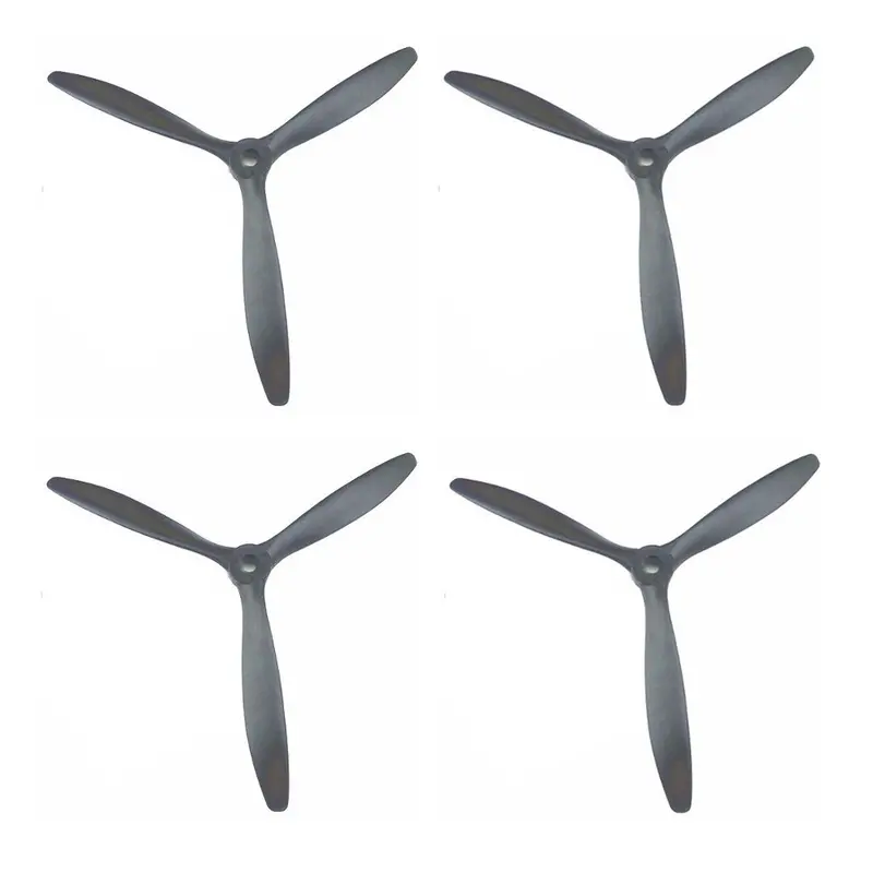 4Pcs Qtmodel 9060 9X6 Inch Efficient 3 Leaf Blade Propeller For Rc Models 1