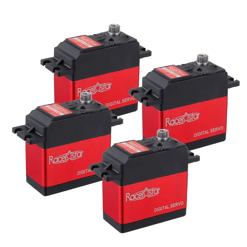 4Pcs Racerstar Dc6215mg 180° 15Kg Metal Gear Digital Servo For Rc Airplane Car 1
