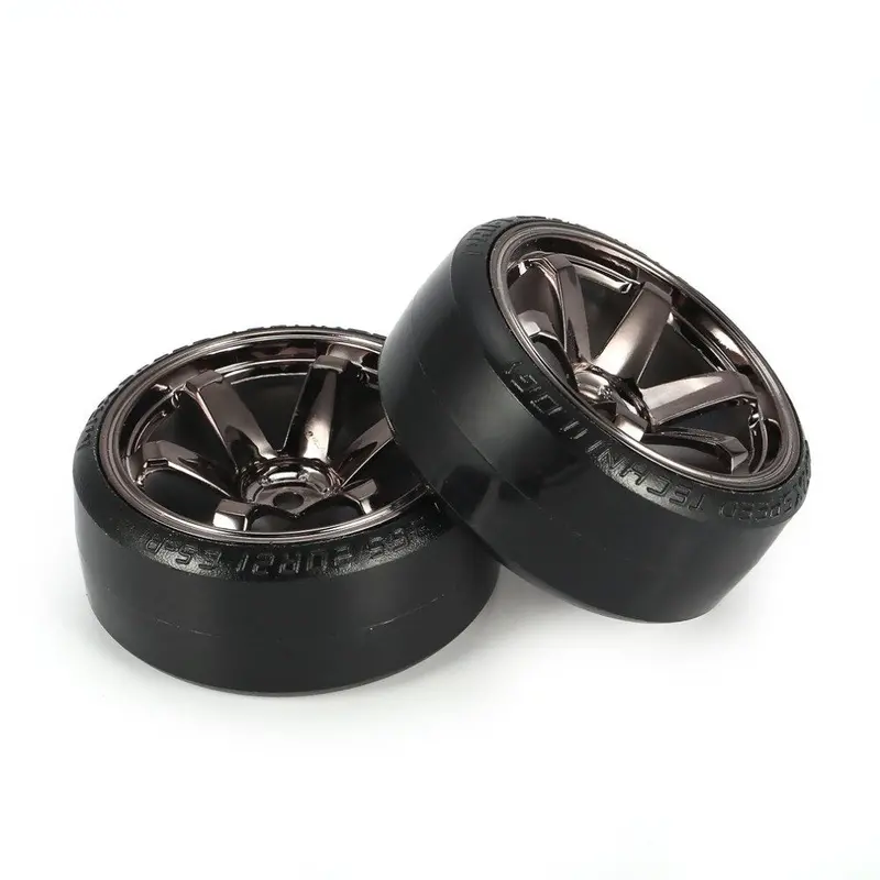 4Pcs Rc Drifting Car Tire Set Hard Plastic Hard Tyre Set For Traxxas Hsp Tamiya Hpi On-Road Vehicle Drifting Rc Car Toys Parts 5