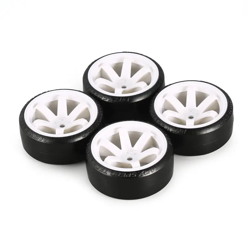 4Pcs Rc Drifting Car Tire Set Hard Plastic Hard Tyre Set For Traxxas Hsp Tamiya Hpi On-Road Vehicle Drifting Rc Car Toys Parts 7