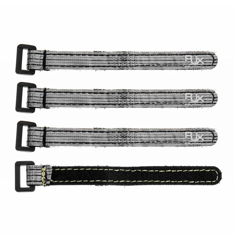 4Pcs Rjx 12X140mm 12X130mm 12X120mm Fiber Plastic Buckle Battery Straps For Rc Drone 1