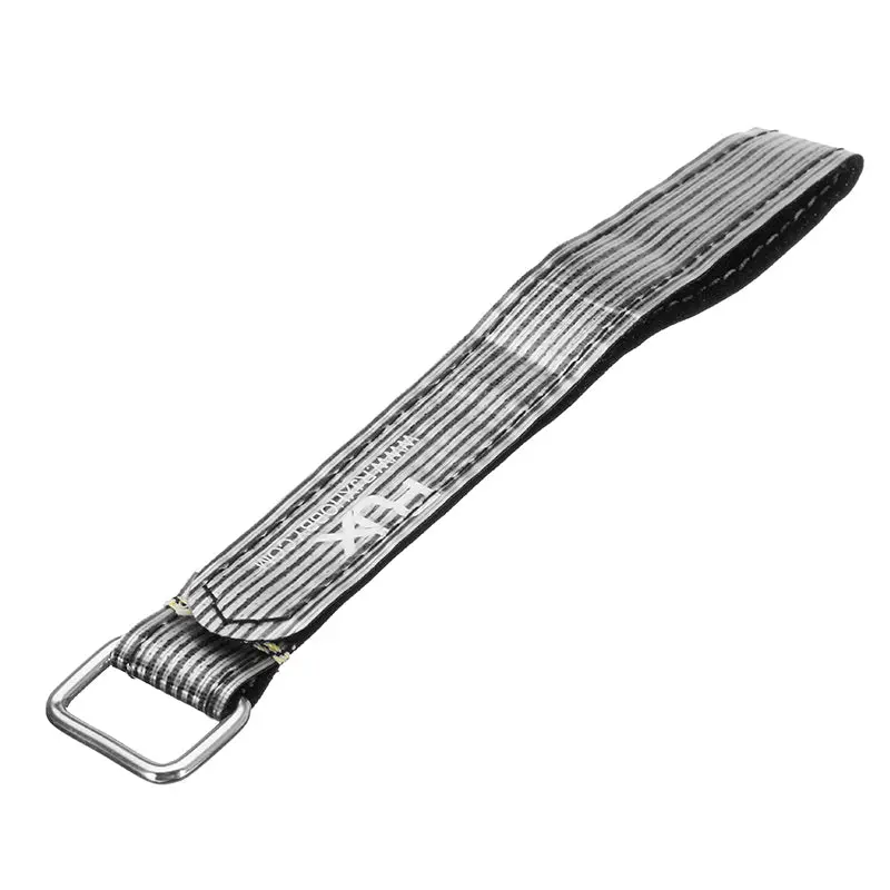 4Pcs Rjx 20Mm High Strength Alloy Buckle Battery Strap For Fpv Racing Drones Electronics 200-400Mm 11