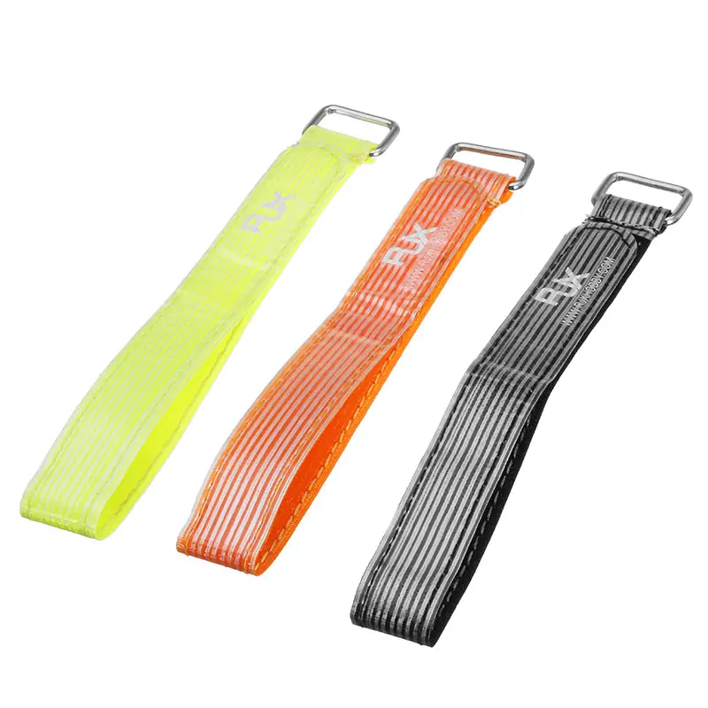 4Pcs Rjx 20Mm High Strength Alloy Buckle Battery Strap For Fpv Racing Drones Electronics 200-400Mm 2