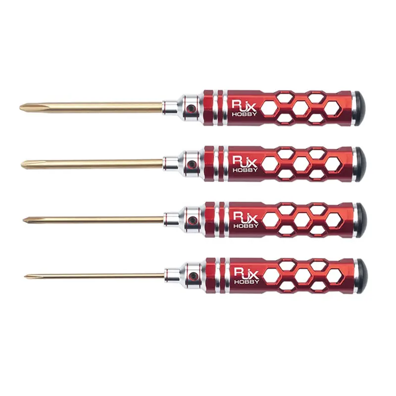 4Pcs Rjx Phillips Cross Screwdriver 3.0Mm 4.0Mm 5.0Mm 5.8Mm For Rc Fpv Car Boat Airplane Models 1