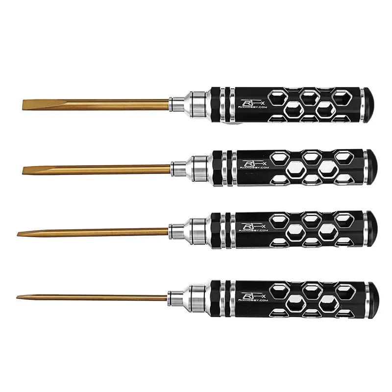 4Pcs Rjx Rjx2769 3.0/4.0/ 5.0/5.8Mm Flat Head Screwdriver Tools Kit Set 1
