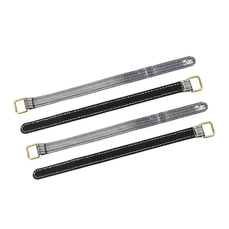 4Pcs Rjxhobby 150-400Mm 3M Fiber Battery Straps Metal Buckle For Lipo Battery 1