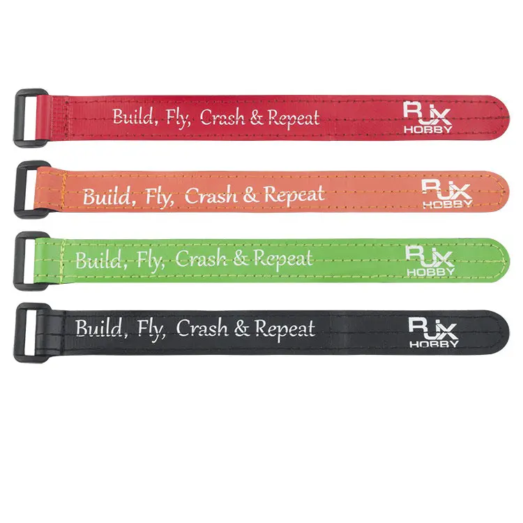 4Pcs Rjxhobby 200-300Mm Nylon Non-Slip Silicone Battery Strap Plastic Buckle For Lipo Battery 1