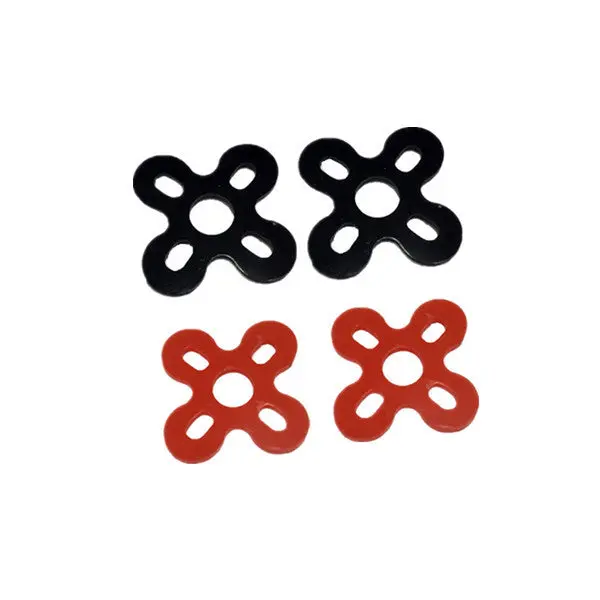 4Pcs Silicone Anti-Vibration Motor Pad In For 13Xx 14Xx Series Motor Black Red Rc Drone 1