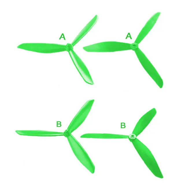 4Pcs Updated Self-Propelled Triangle 3-Blade Propeller Props For Mjx B2c B2w Rc Drone 4