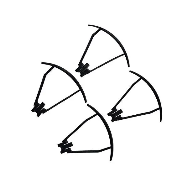 4Pcs Visuo Xs809s Xs809hw Xs809w Rc Quadcopter Spare Parts Blade Propeller Props Guard Protection Cover (Black) 1