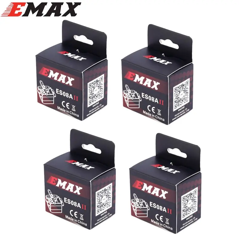 4X Emax 9G High Sensitive Mini Sub Micro Servo Es08a 8G Es08 3D Rc Airplane Helicopter Es08md Es08ma Mg90s 1