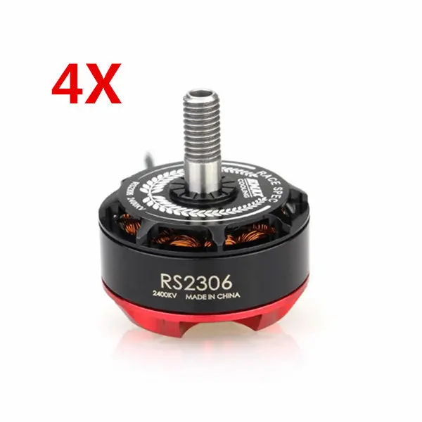 4X Emax Rs2306 Black Edition 2400Kv 3-4S Racing Brushless Motor For Rc Drone Fpv Racing Multi Rotor 1