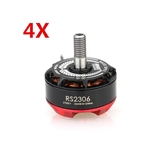 4X Emax Rs2306 Black Edition 2750Kv 3-4S Racing Brushless Motor For Rc Drone Fpv Racing Multi Rotor 1