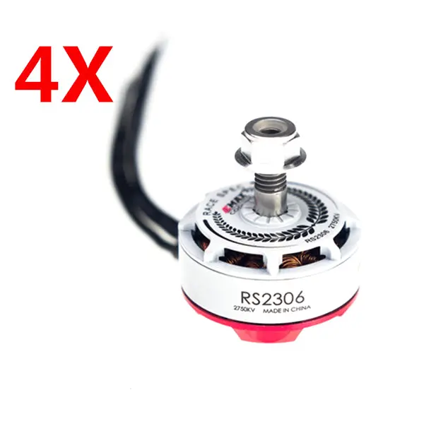 4X Emax Rs2306 White Edition 2750Kv 3-4S Racing Brushless Motor For Rc Drone Fpv Racing Multi Rotor 1