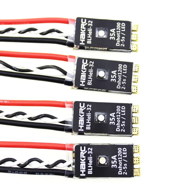 4X Hakrc Blheli_32 Bit 35A 2-5S Esc Built-In Led Support Dshot1200 Multishot For Fpv Rc Drone 1