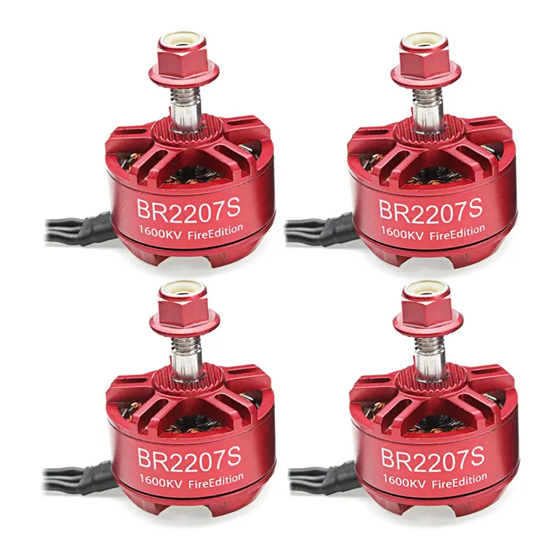 4X Racerstar 2207 Br2207s Fire Edition 1600Kv 3-6S Brushless Motor For Rc Drone Fpv Racing Frame Kit 1
