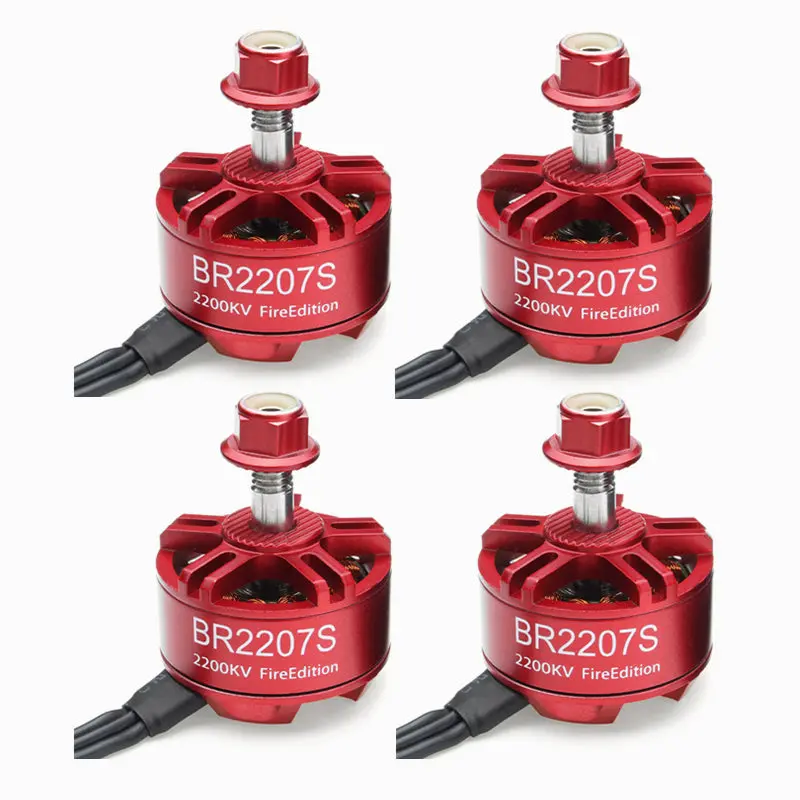 4X Racerstar 2207 Br2207s Fire Edition 2200Kv 3-6S Brushless Motor For Rc Drone Fpv Racing Frame Kit 1