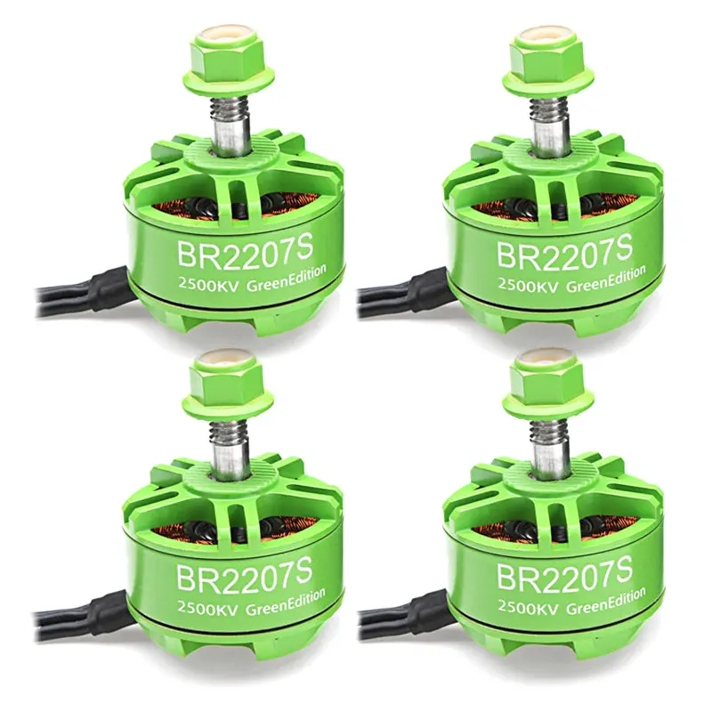 4X Racerstar 2207 Br2207s Green Edition 2500Kv 3-6S Brushless Motor For Rc Drone Fpv Racing Frame 1