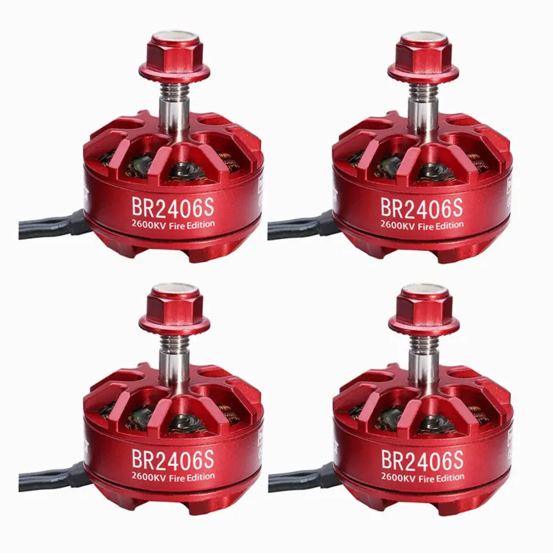 4X Racerstar 2406 Br2406s Fire Edition 2600Kv 2-4S Brushless Motor For X220 250 300 For Rc Drone Fpv Racing 1