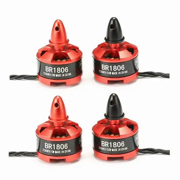 4X Racerstar Racing Edition 1806 Br1806 2280Kv 1-3S Brushless Motor Cw/Ccw For 250 260 Rc Drone Fpv Racing 1