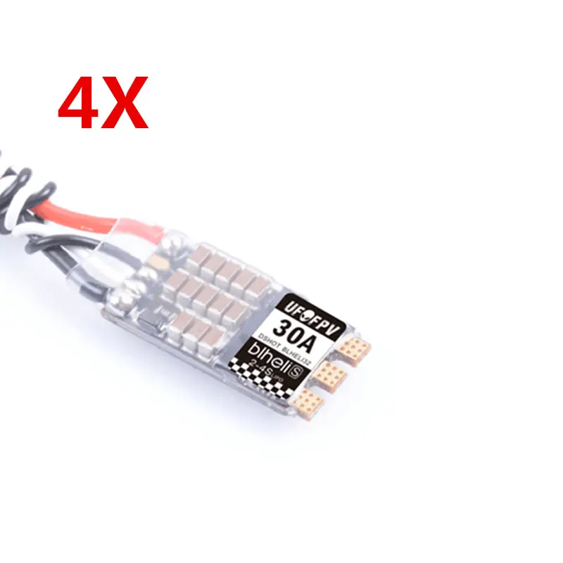4X Ufofpv 30A 30Amp Blheli_32 2-4S Racing Brushless Esc Dshot1200 Ready Rc Drone Fpv Racing Multi Rotor 1