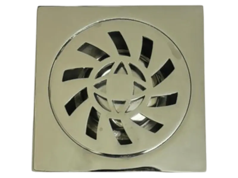4"X4" Zinc Shower Drain #D1006 1