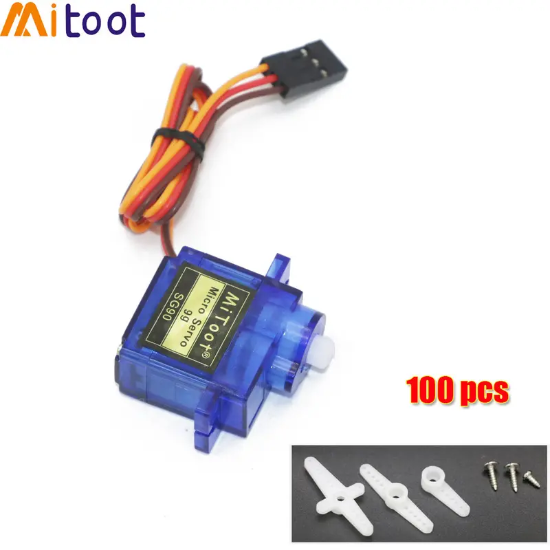 5/10/20/50/100 Pcs/Lot Sg90 9G Micro Servo Motor For Robot 6Ch Rc Helicopter Airplane Controls For Arduino Wholesale 1
