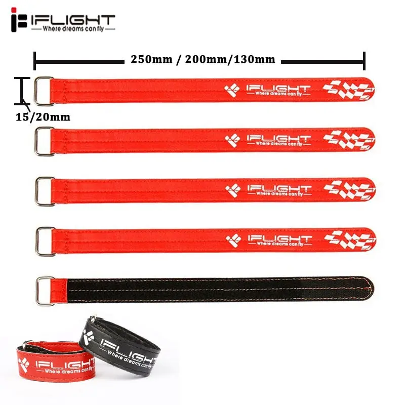 5 / 10Pcs Iflight 20*200Mm / 15*250Mm / 20*250Mm Magic Camera Lipo Battery Strap Buckle For Rc Drone Fpv Racing Spare Part Accs 1