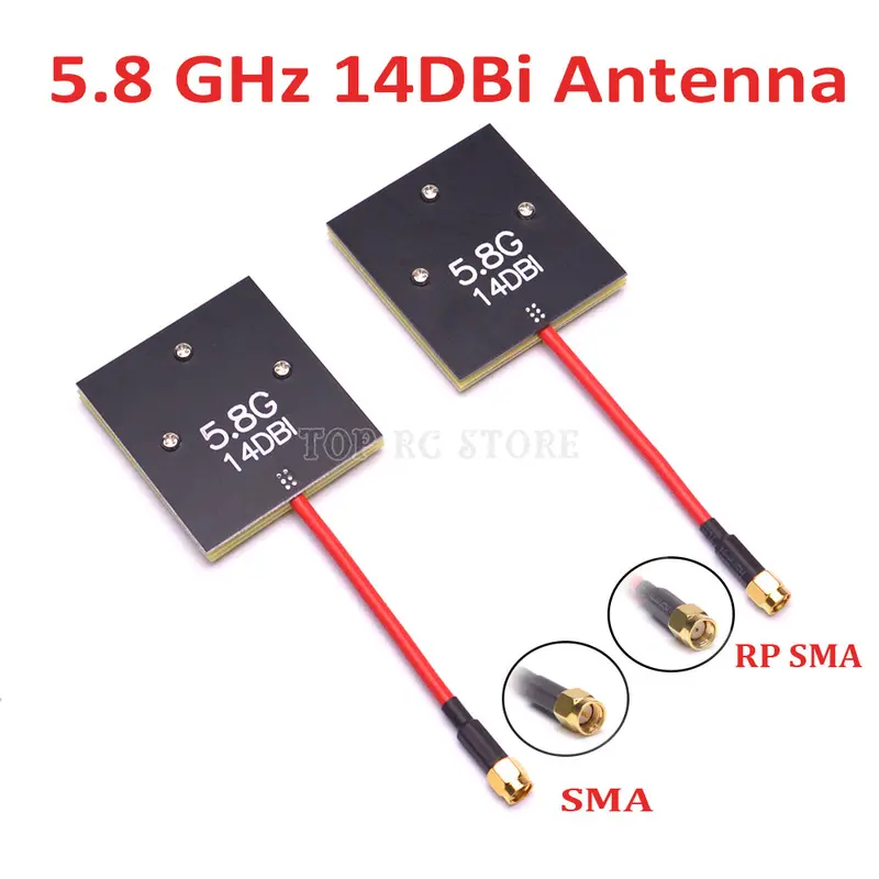 5.8G 14Dbi High Gain Directional Patch Antenna Panel Antenna Rp-Sma / Sma For Fixed-Wing Fpv Racing Drone Quadcopter Multicopter 1