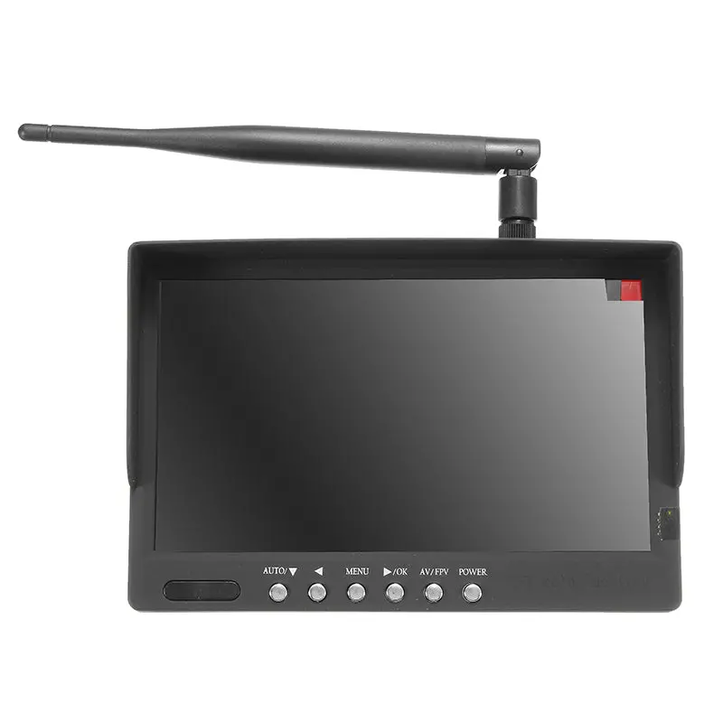 5.8G 40Ch Fpv Monitor 7 Inch 16:9 4:3 Tft Display Auto Search Build In Battery For Rc Drone 1