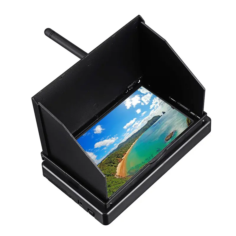 5.8G 48Ch 4.3 Inch Lcd 480X272 16:9 Ntsc/Pal Fpv Monitor Auto Search With Osd Build-In Battery 1