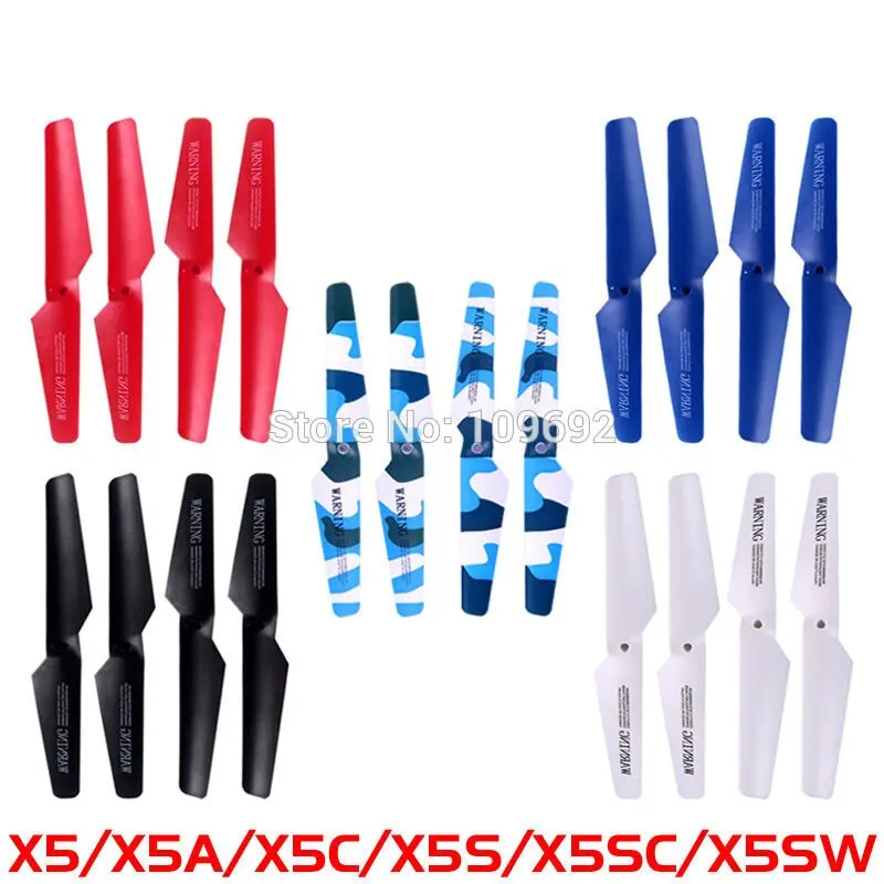 5 Colors Main Blades Syma X5 X5a X5c X5c-1 X5sc X5sw Propellers Sets Quadcopter Rc Drone Wing Spare Parts Helicopter Accessories 1