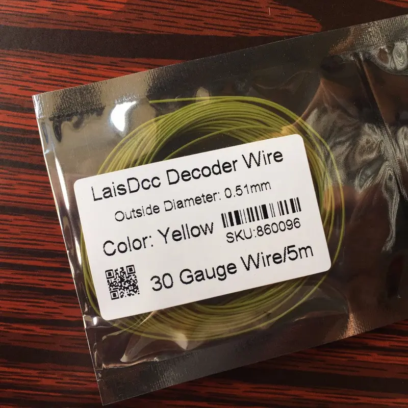 5 Meter 10 Color Laisdcc Multistrand Ultra Fine Ultra Flexible Decoder Wire With 0.51Mm Outside Diameter/Laisdcc Brand 1