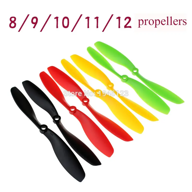 5 Pairs/10Pcs Ft 8X4.5 8045/9X4.7 9047/ 11X4.7 1147/12X4.5 1245 Cw Ccw Propeller Props For Rc Fpv Multi-Copter Quadcopter 1