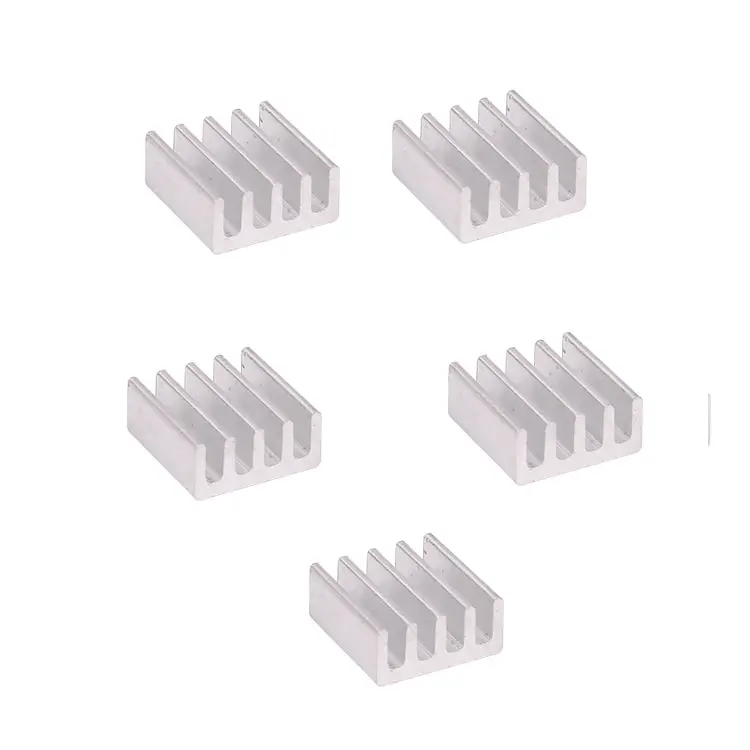 5 Pcs Aluminum Alloy Heat Sink 11*11*5Mm Cooling Chip With Ultra-Thin Sticker For Rc Esc Servo Motor Uav Fpv Transmitter 1