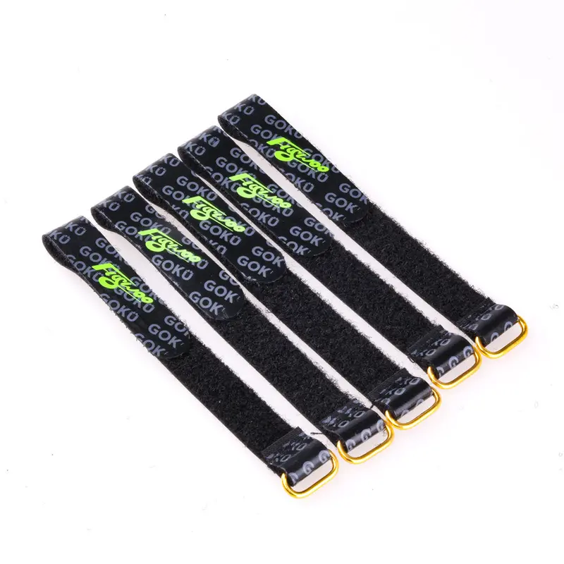 5 Pcs Flywoo 15X180mm / 15X250mm Battery Strap Golden Metal Buckle For Lipo Battery Rc Drone 1
