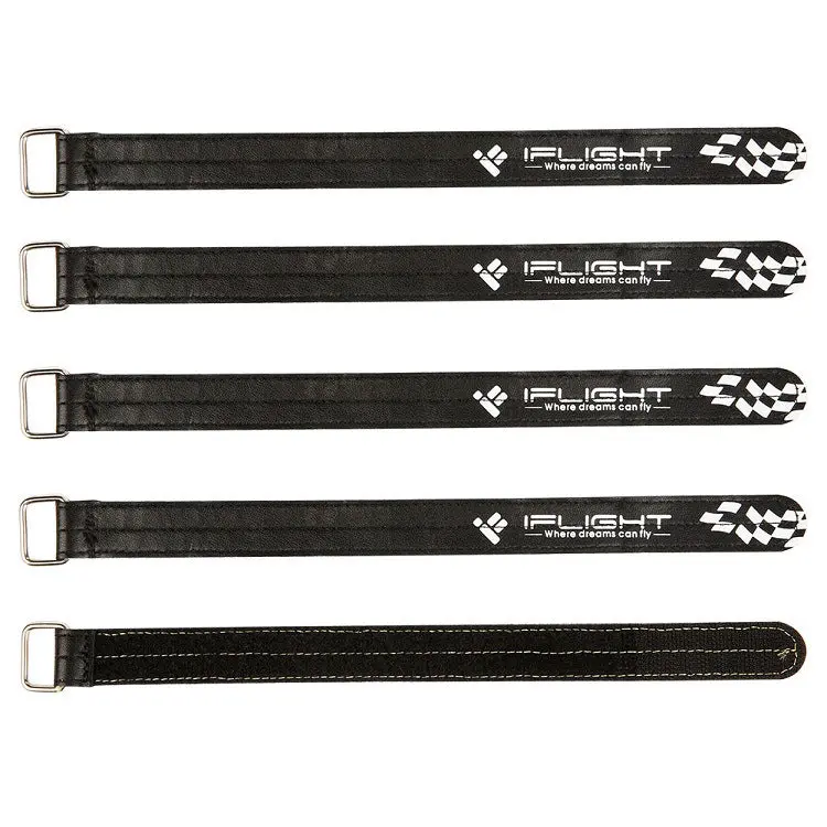 5 Pcs Iflight Battery Strap 20*200Mm For Rc Drone Fpv Racing Multi Rotor  (Black) 1