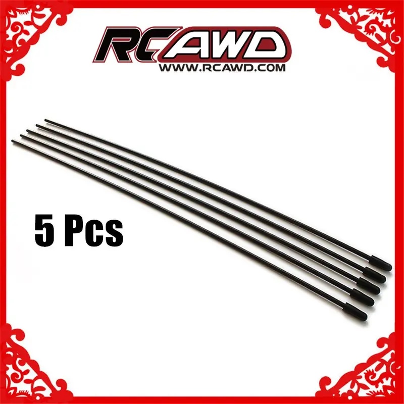 5 Pcs/Set Plastic Antenna Pipe Tube Receiver Aerial W/Cap For 2.4Ghz Receivers 1/5 1/8 1/10 Rc Car Spare Parts 1