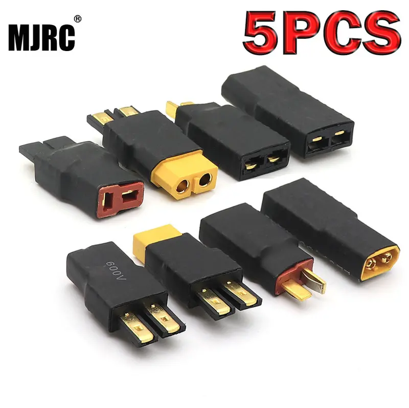 5 Pcs Zero Wire Male Female Trx Traxxas To T Plug Deans Style No Wire Connector Battery Adapter To Xt60plug Shipping 1