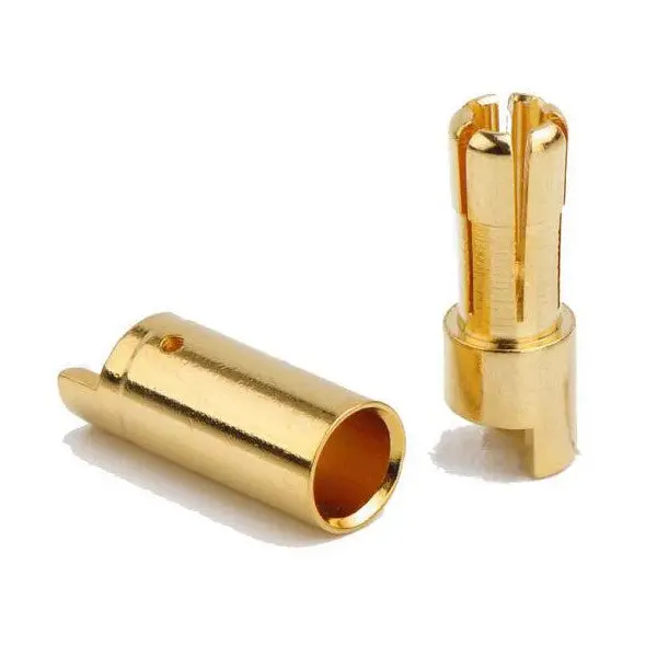5 X Amass 5.5Mm Gold-Plated Copper Banana Plug Am-1005 Male & Female 2