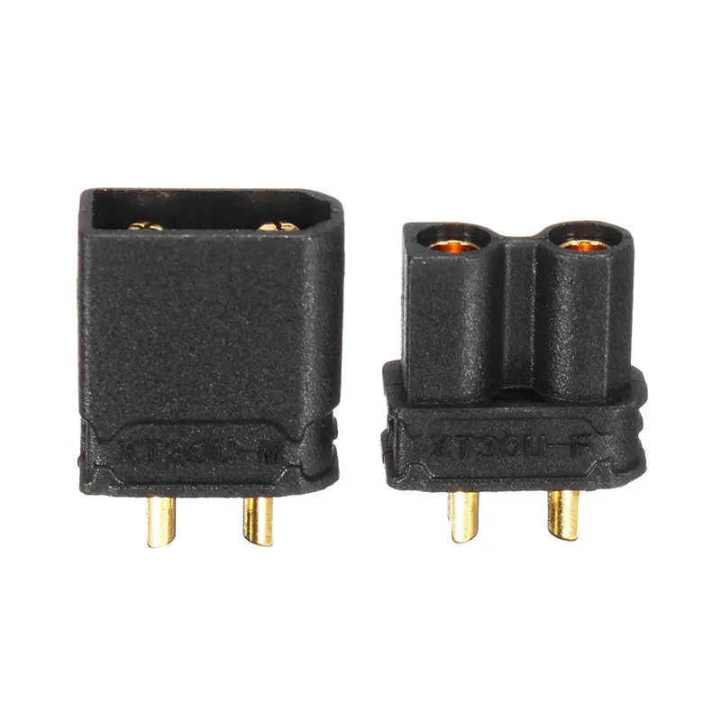 5 X Amass Xt30u Plug 2Mm Black Female Male Banana Plug Connector 2