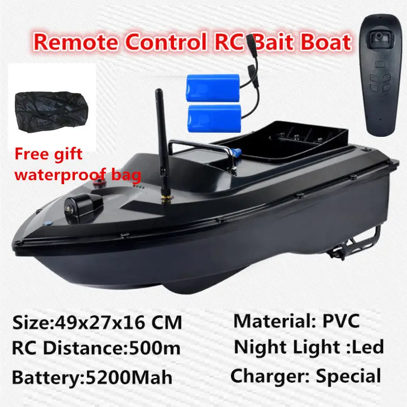 500M Rc Distance 180Mins Rc Fishing Bait Boat T008 Automatic Correction Route Rc Fish Boat With Free Waterproof Bag Vs 2011-5 To 1