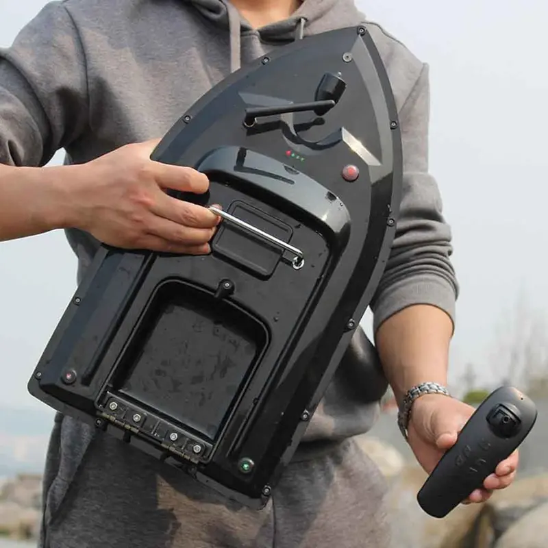 500M Rc Fishing Bait Boat Rc Fish Finder Rowing Nesting Ship Hook Boat Automatic Single Warehouse Speedboat Toys Eu/Us/Uk Plug 1