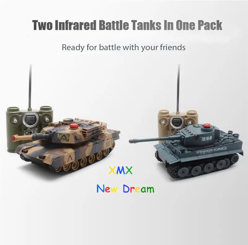 508. Simulation Of Two Sets Of Infrared Wireless Remote Control Twin Tank Suit For Children's Boy Gift Boy's Toy 1