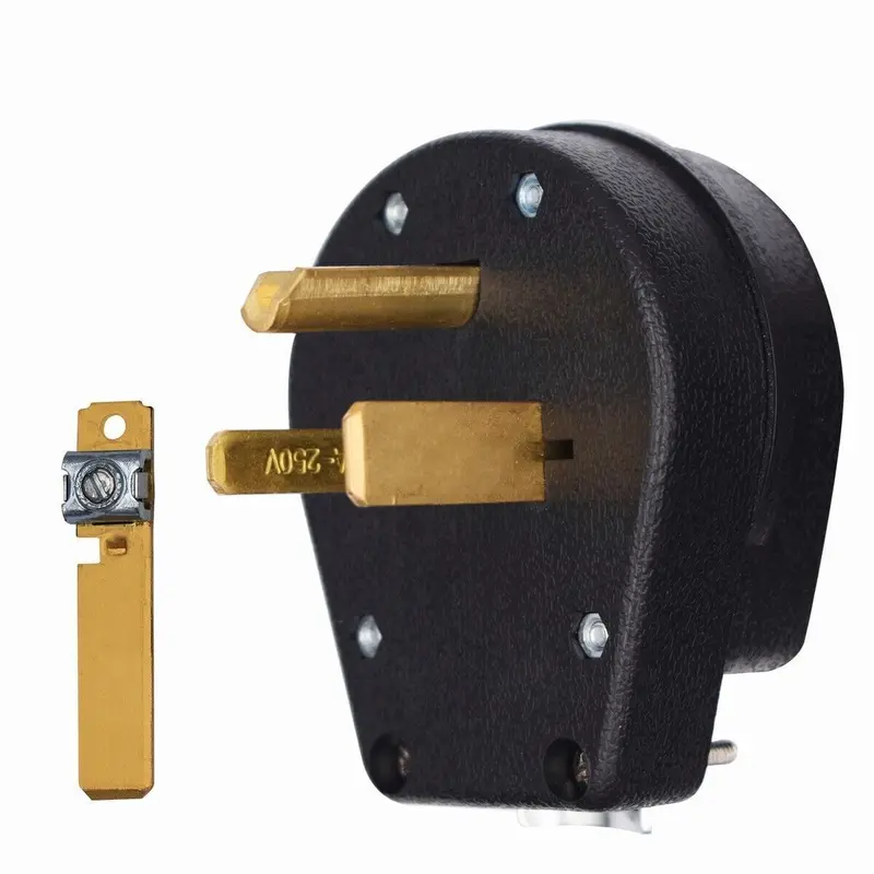 50Amp Straight Male Heavy Duty Plug 1