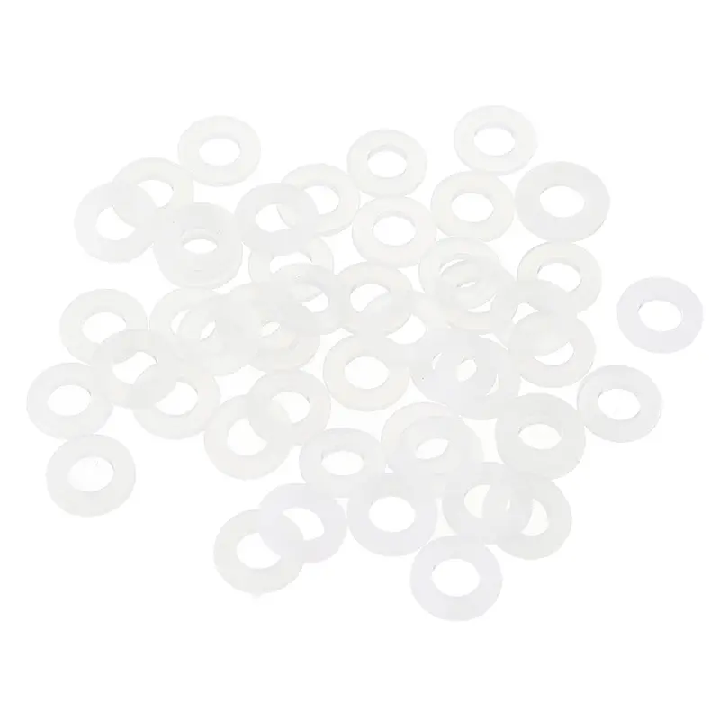 50Pcs M2 M2.5 M3 M4 White Plastic Nylon Washer Plated Spacer For Rc Model 1