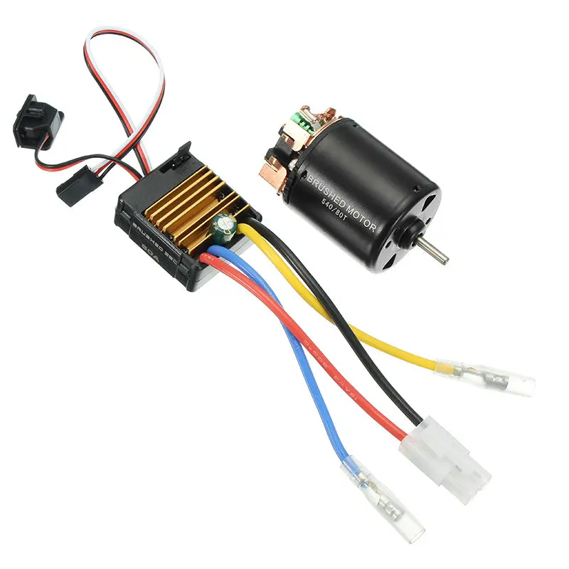 540 Motor 60A Esc Carbon Brushed 1/10 Rc Crawler Shaft 3.175Mm Rc Car Parts 1